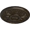 Ekena Millwork Edinburgh Ceiling Medallion (Fits Canopies up to 5 1/4"), 18"OD x 1 3/4"P, Stone Hearth Crackle CM18EDSHC - alternate 4